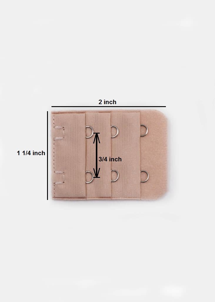 Set of 4 Bra Extender 2 Hooks Wide Extensions