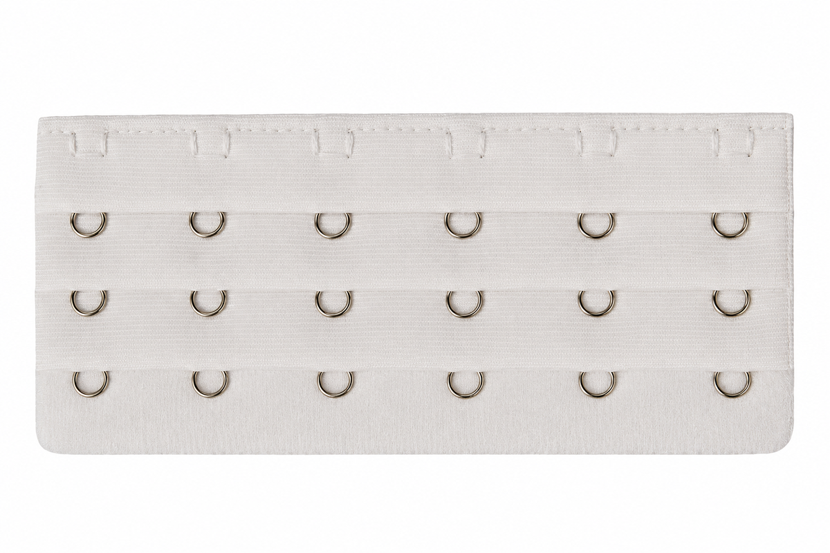 6-Hook Bra Extenders – 3/4 Inch Hook Spacing, Set of 3