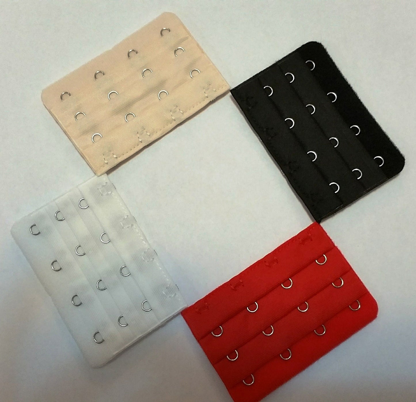 4 Hooks Bra Extenders Set of 4 With Red